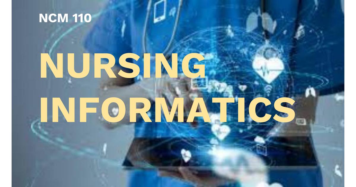 NCM 110: Nursing Informatics Lesson 1 - Theories, Models & Frameworks ...
