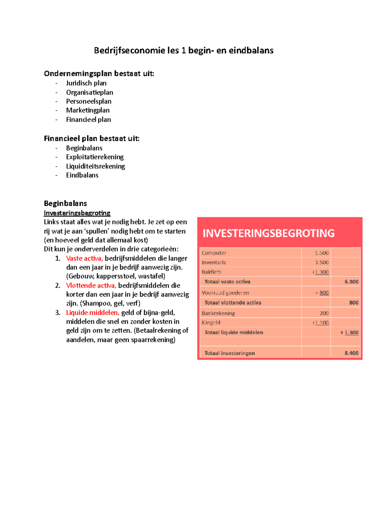 bedrijfseconomie-les-1-begin-en-eindbalans-overzicht-studeersnel