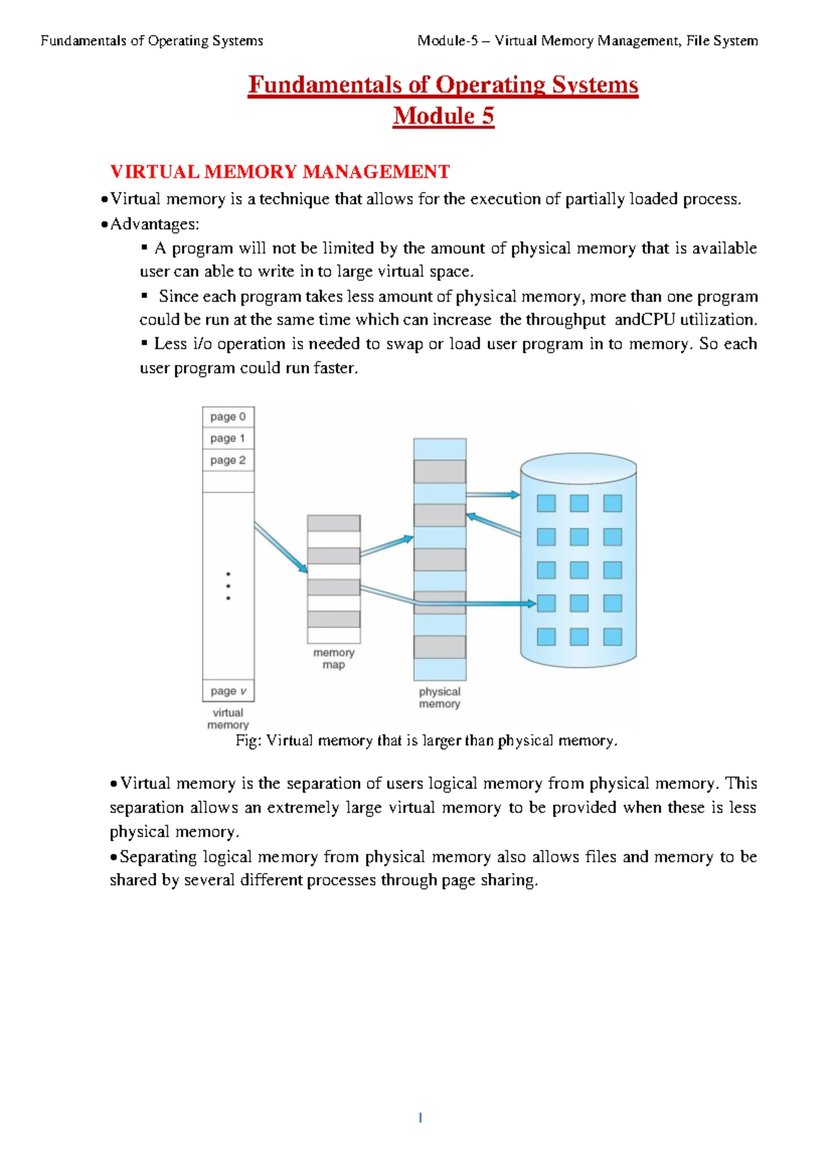 FOS Module 3 - CPU Scheduling & Process Synchronization Notes - Studocu
