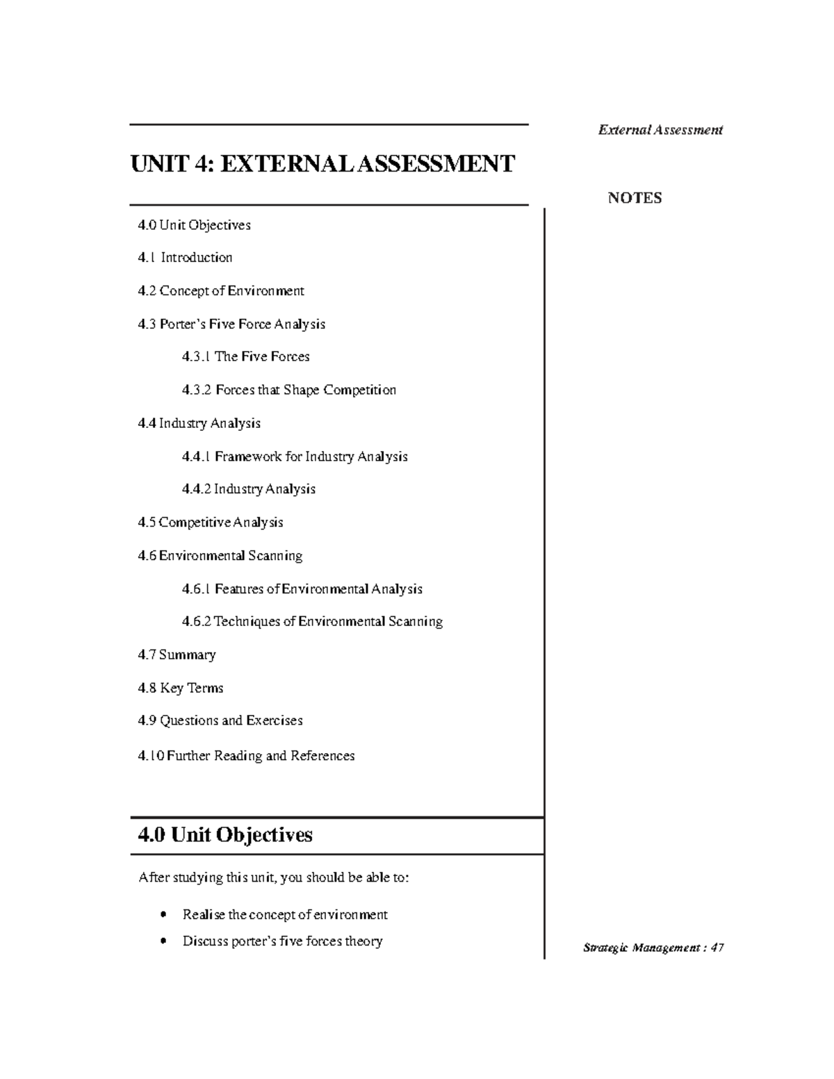 External Assessment Notes: Strategic Management Unit 4 - Studocu