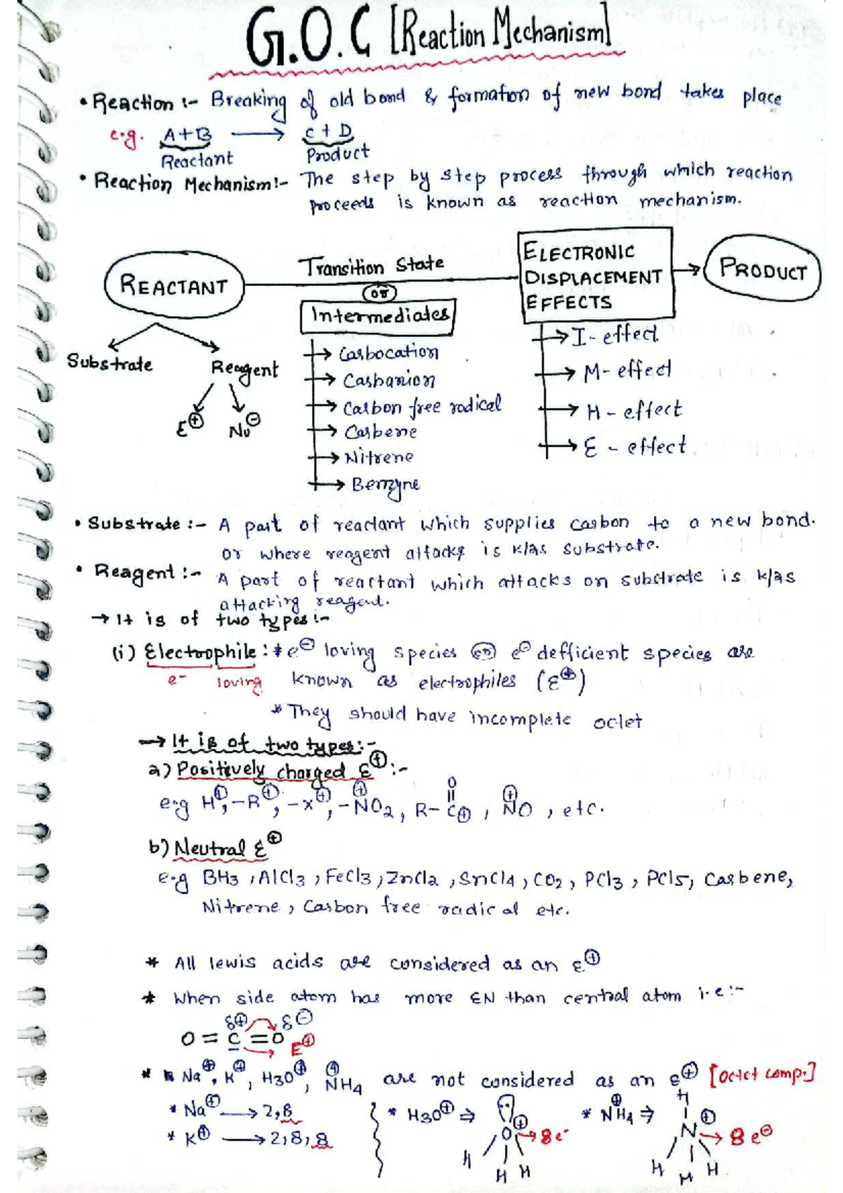 GOC Mechanism and Hydrocarbons: Reaction Mechanisms Explained - Studocu