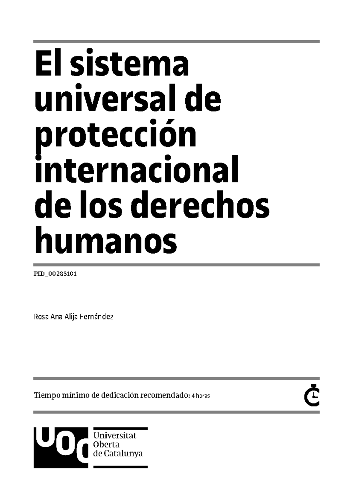 El sistema universal de protección internacional de los derechos ...