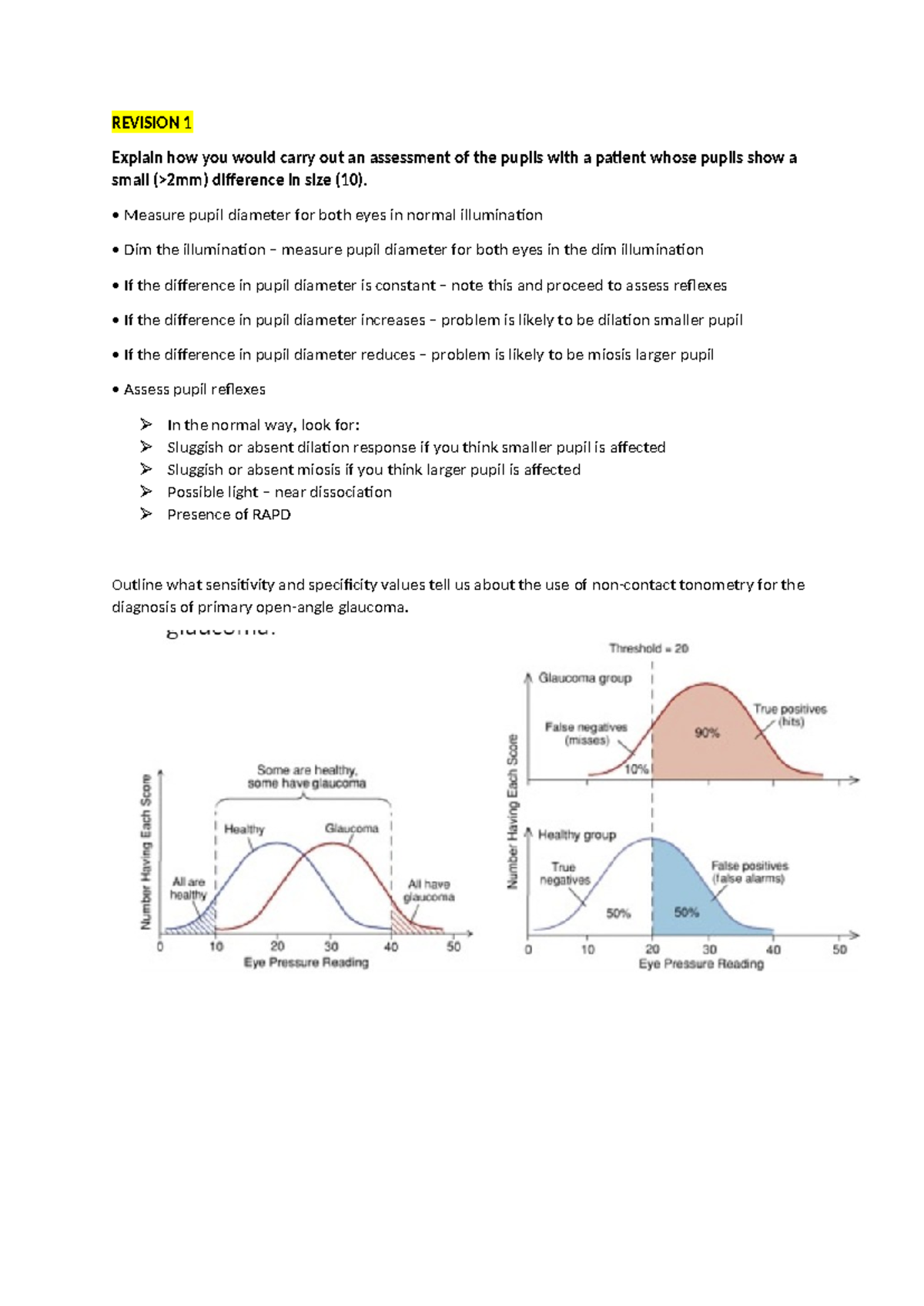 Revision lect DT - REVISION 1 Explain how you would carry out an ...