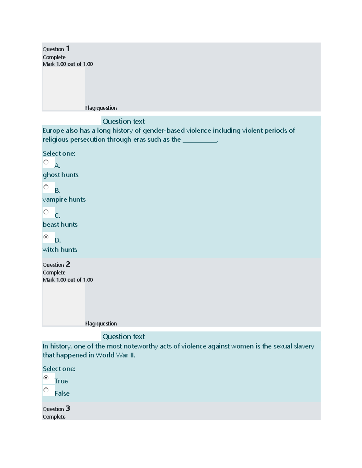 Gender & Society Final Quiz 1: Examining Violence and Gender Issues ...