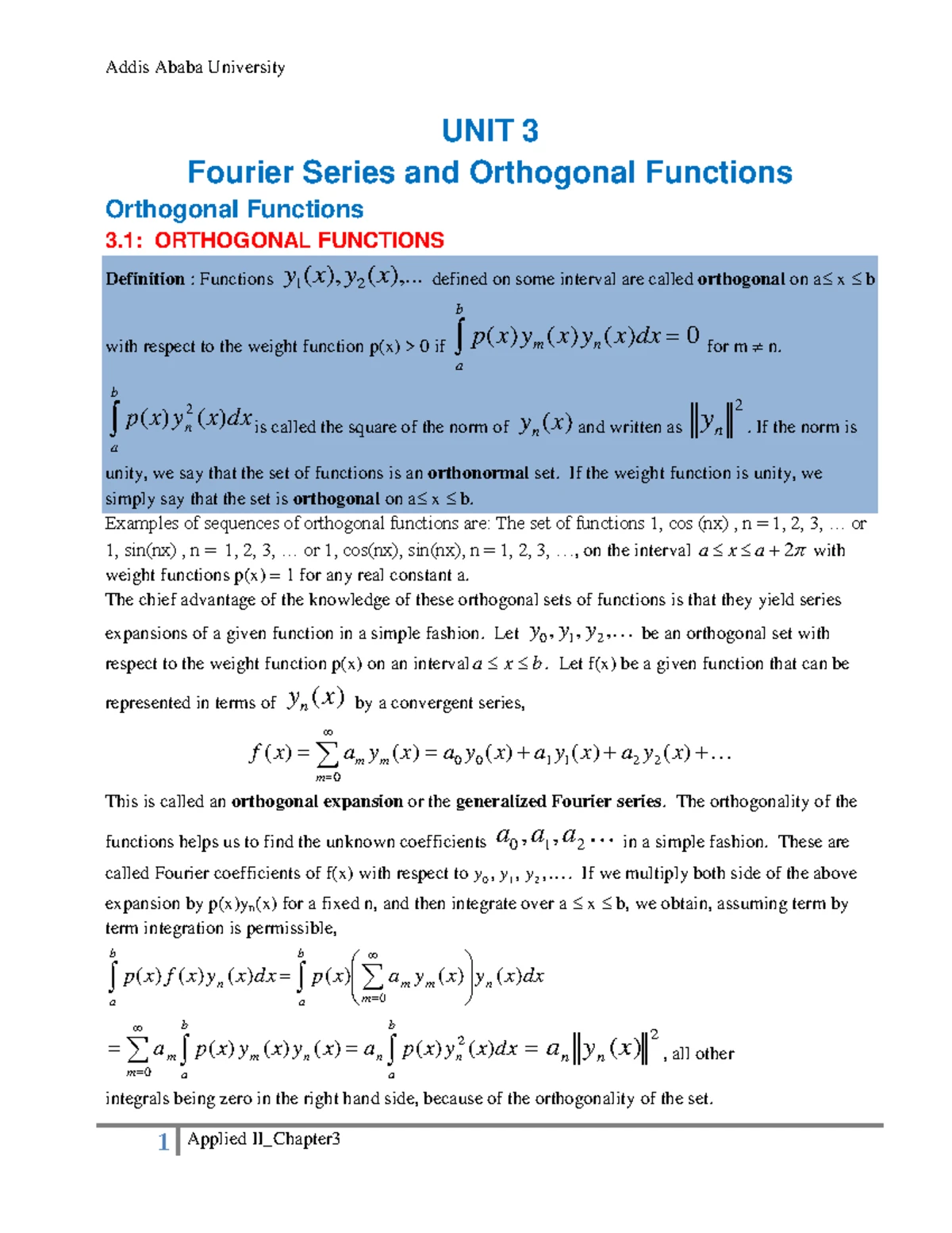 Worksheet on Sequences and Series - Math 2041 - Studocu
