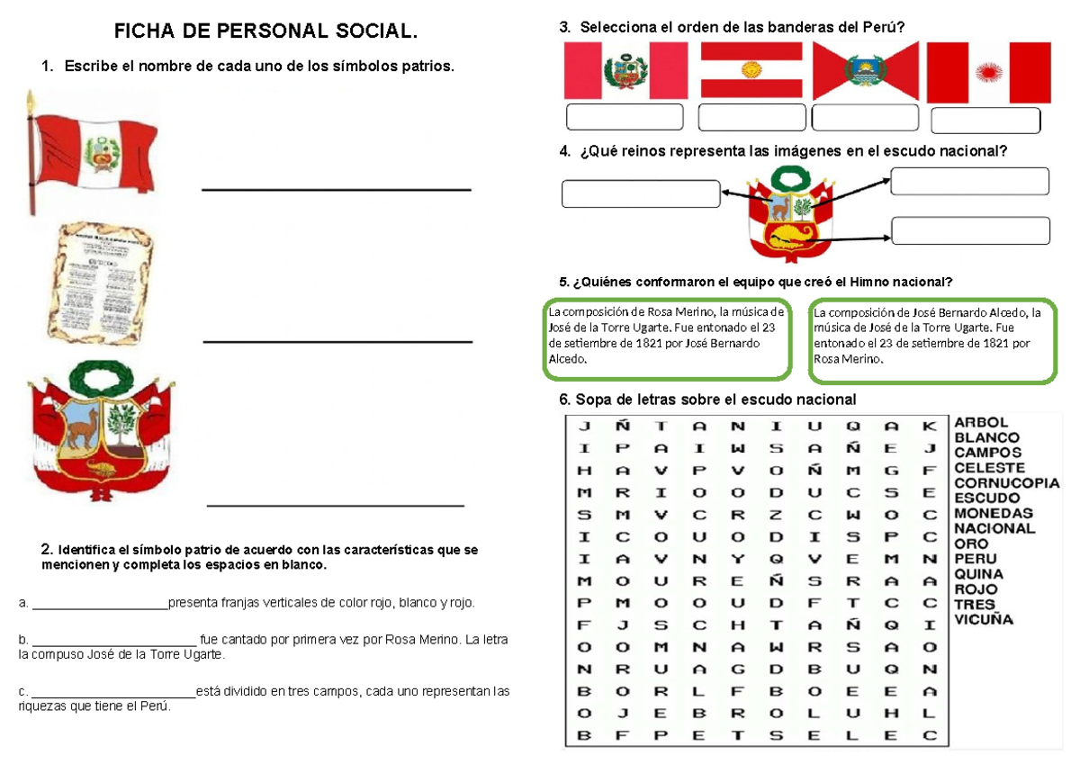 Ficha DE Personal Social 24 DE Junio - FICHA DE PERSONAL SOCIAL. 1 ...