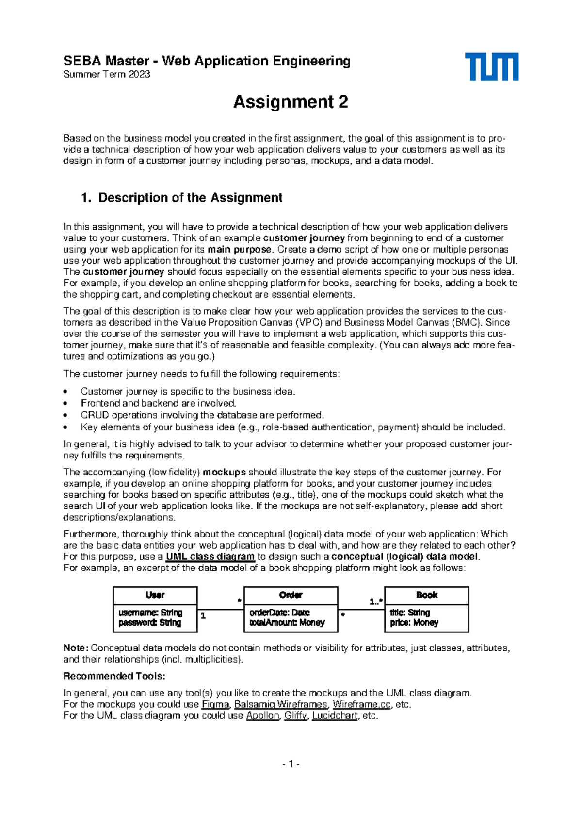 SEBA Master - Web App Engineering - Assignment 2 Technical Description ...