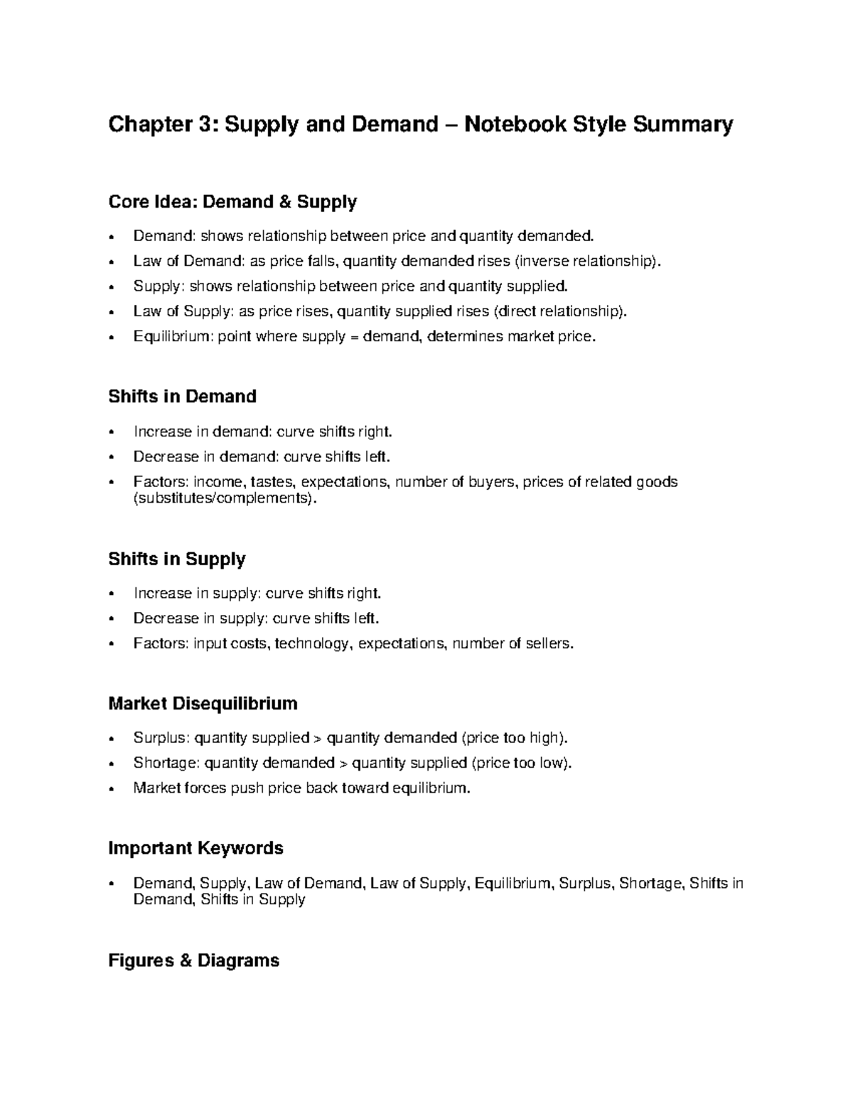 Essentials of Economics: Chapter 3 Supply and Demand Summary - Studocu