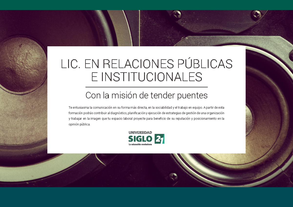 Licenciatura en relaciones publicas e institucionales - Te entusiasma