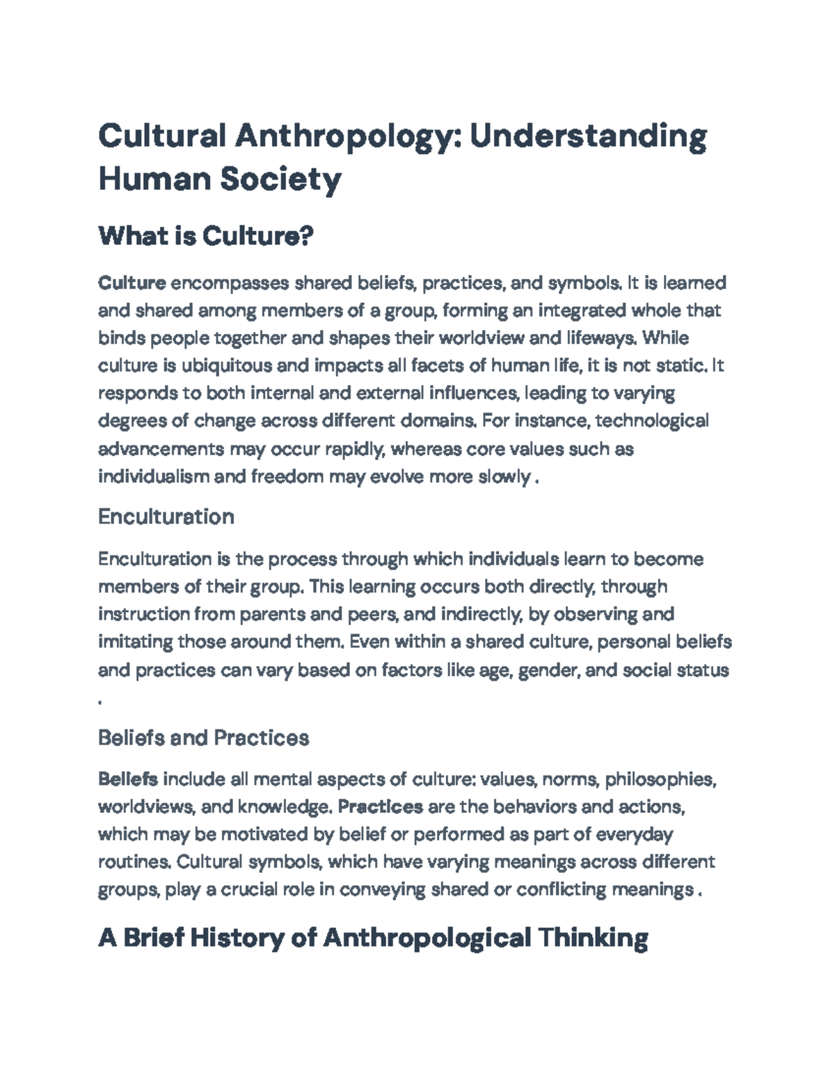Cultural Anthropology: Exploring Human Society and Its Complexities ...