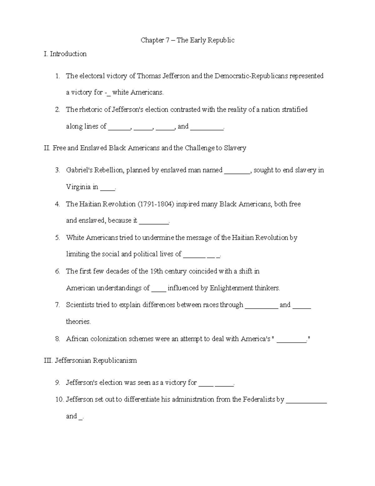 07 - The Early Republic - Guided Notes & Answers for "The American Yap ...