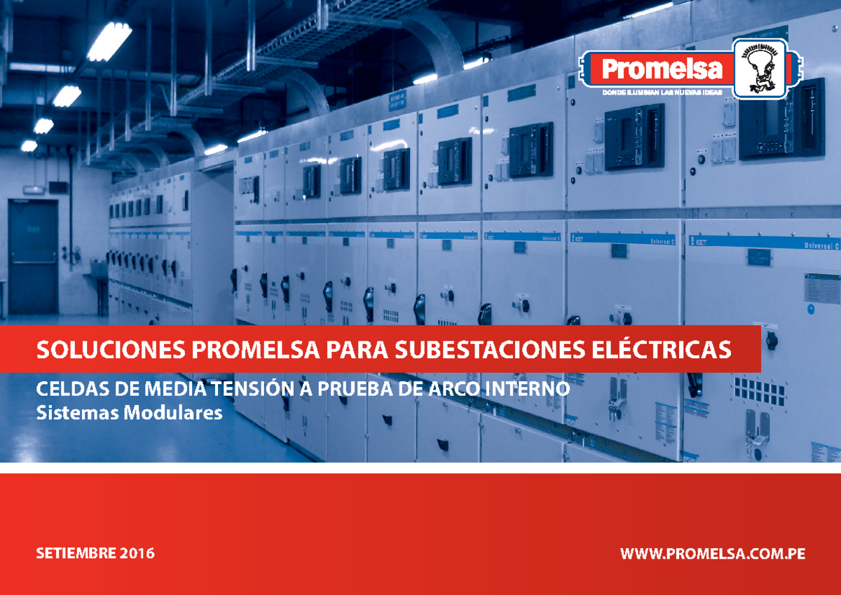 Catálogo de Celdas de Media Tensión ICET a Prueba de Arco Interno - 24kV - Document Preview