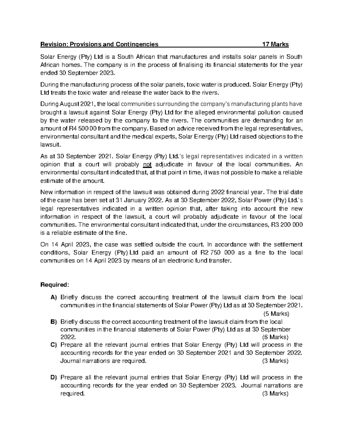 AIC22A2 - Tutorial Memo on Professional Ethics for Auditors - Studocu