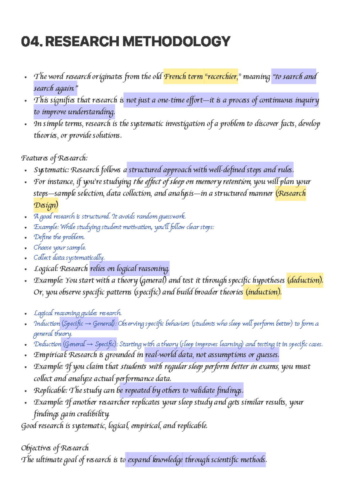 04. RESEARCH METHODOLOGY: Key Concepts and Techniques - Studocu