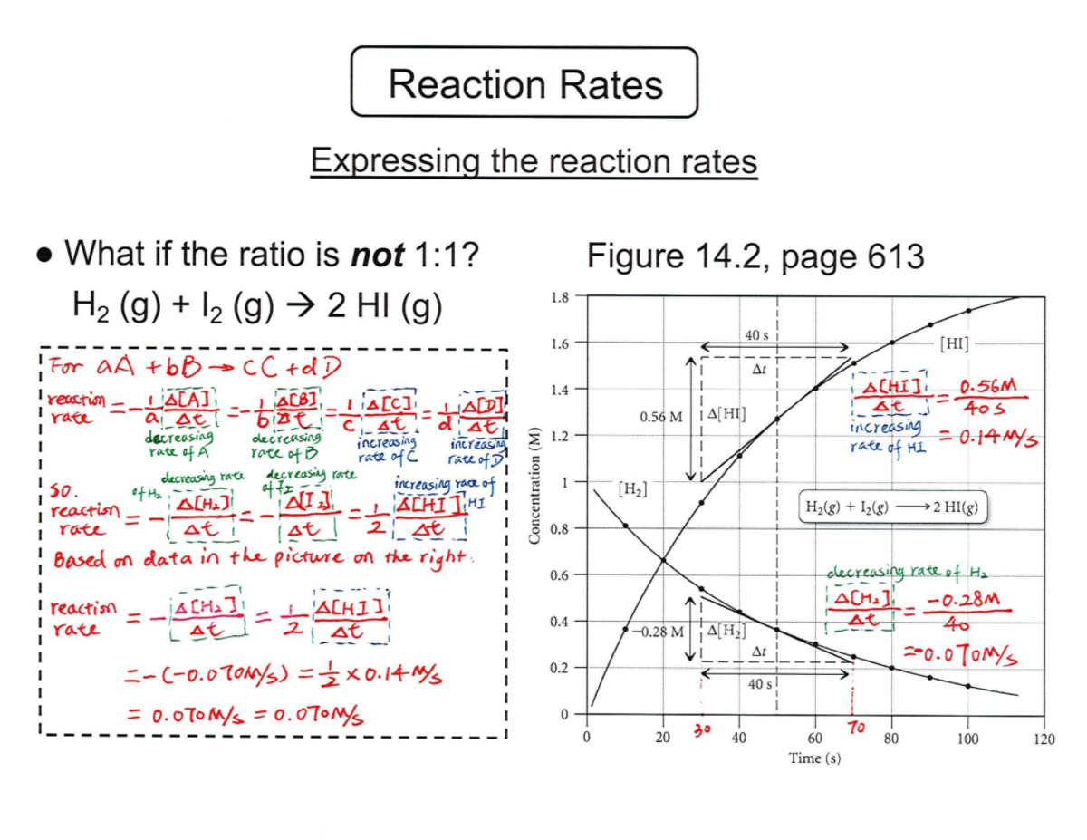 Reaction Rates Analysis: Lecture Notes for CHEM 101 on 09/19/2025 - Studocu