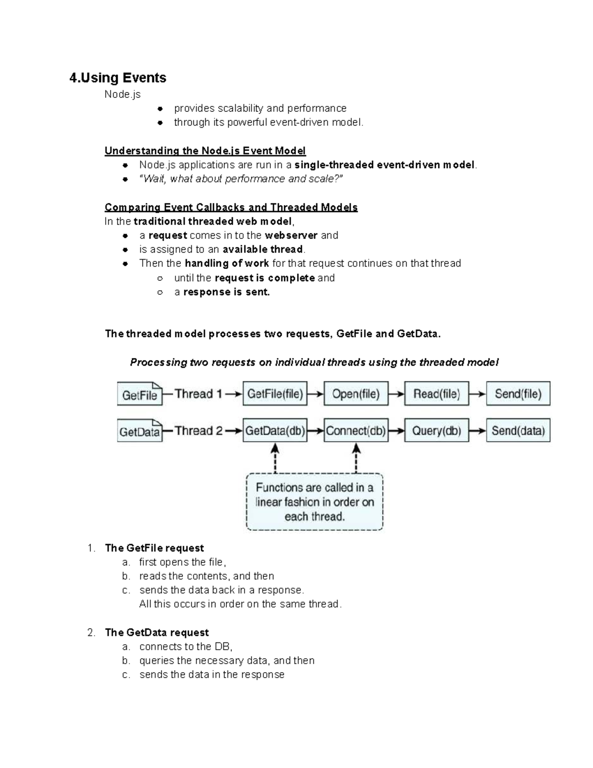 4.Using Events - 4 Events Node provides scalability and performance ...