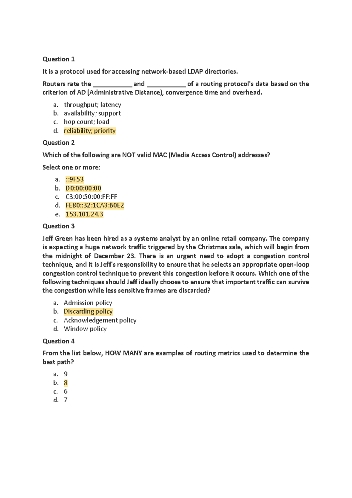NOV 2022 - Past Paper: Networking Protocols & Security Exam Questions ...