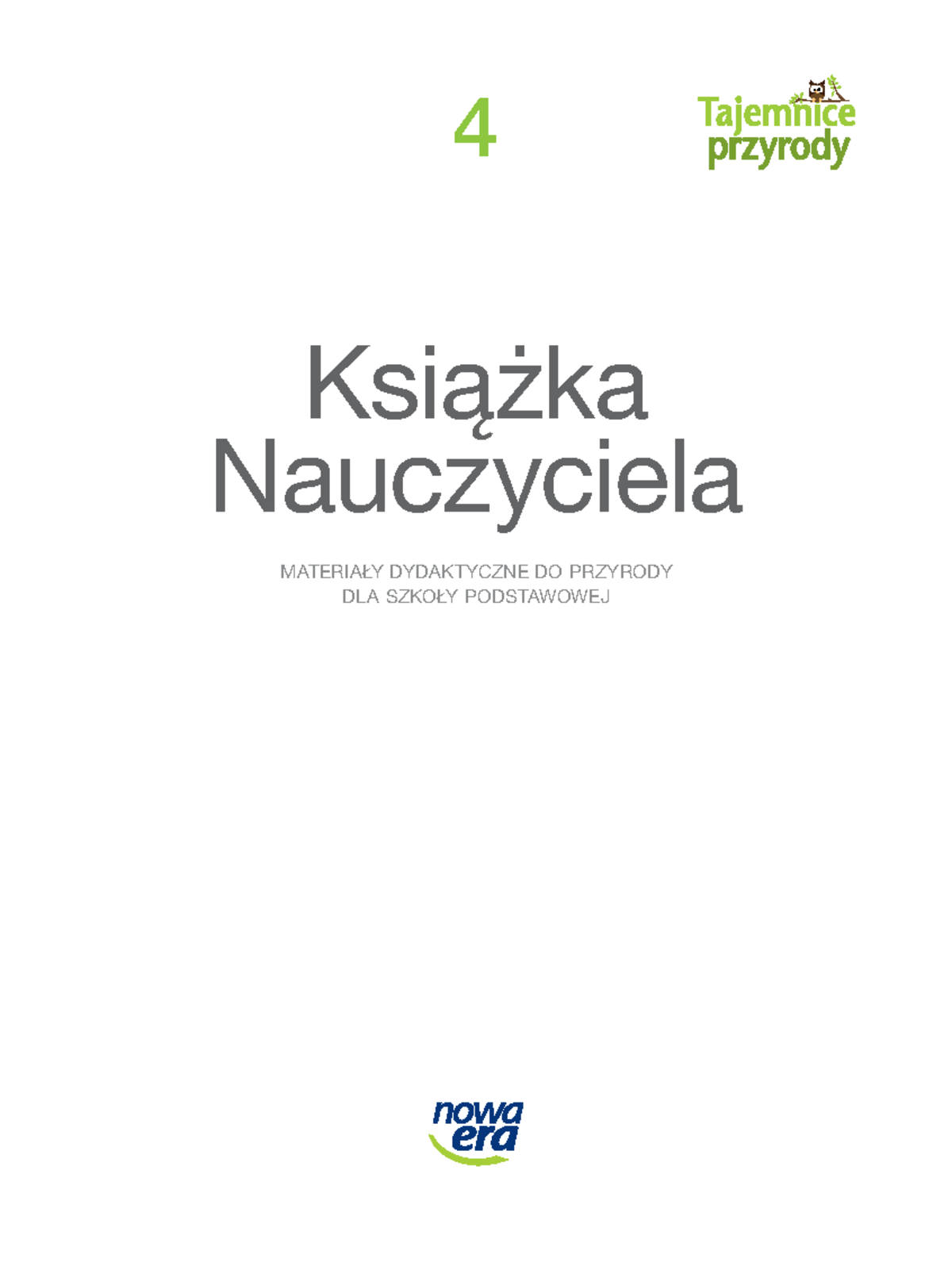 Książka Nauczyciela - Tajemnice Przyrody Klasa 4 - Karty Pracy - Studocu