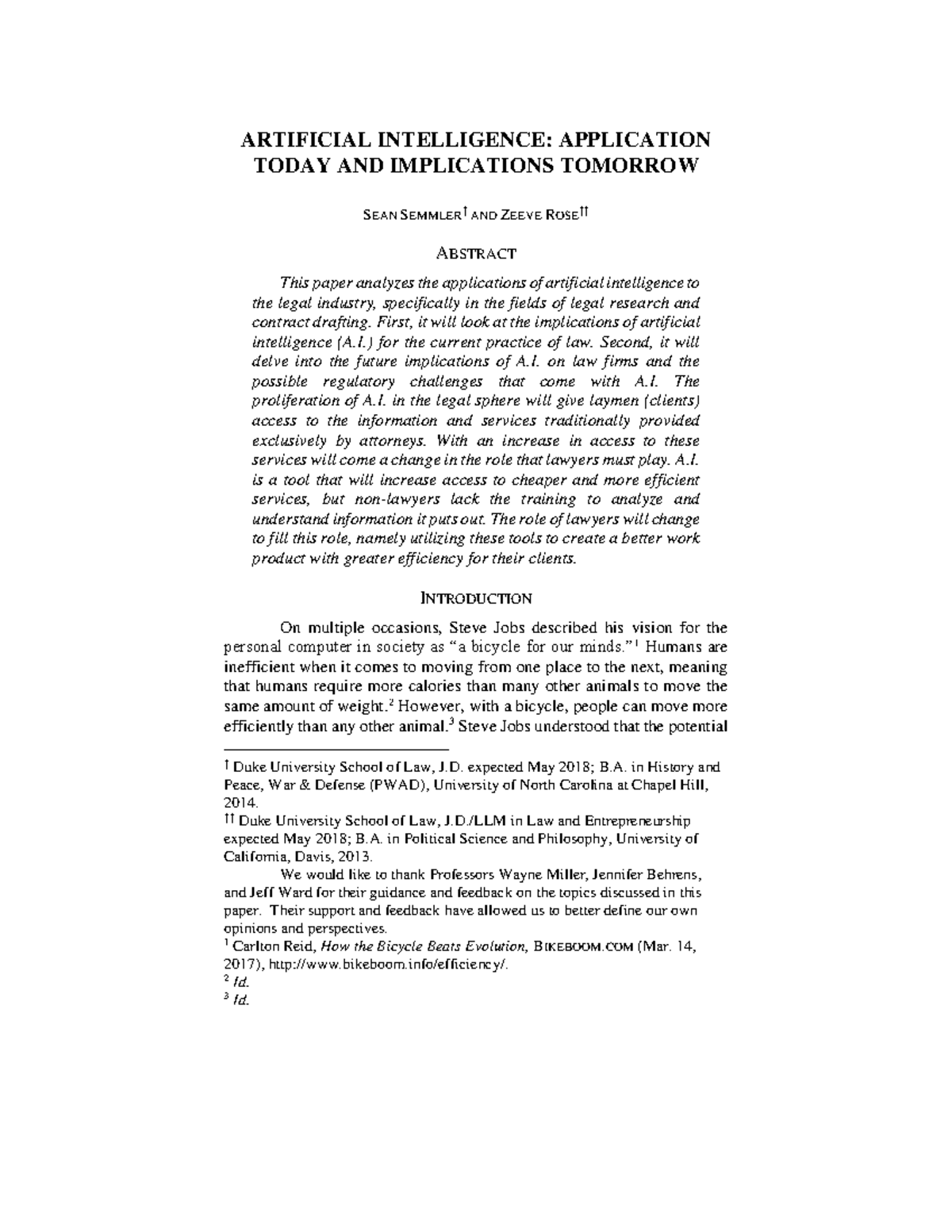 Artificial Intelligence Application Today and Implications Tomor ...