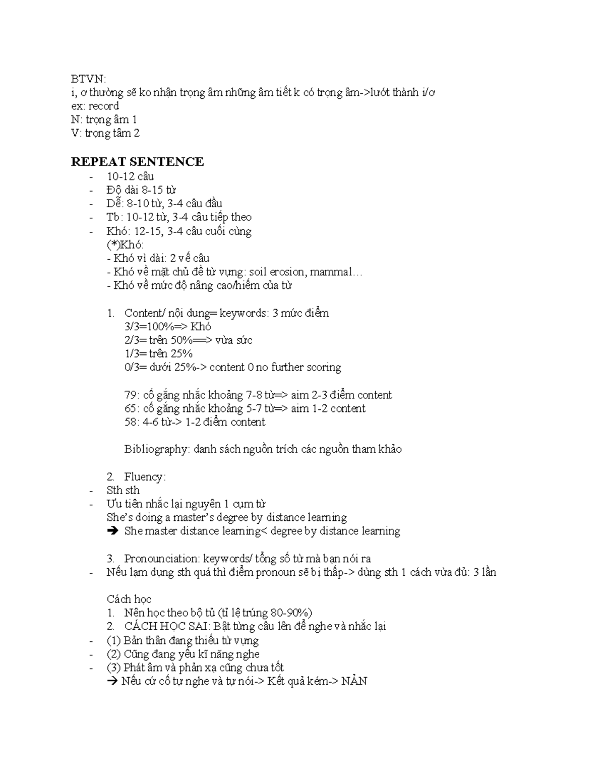Listening Repeat Sentence Guide 29:5 for ESL Learners - Studocu