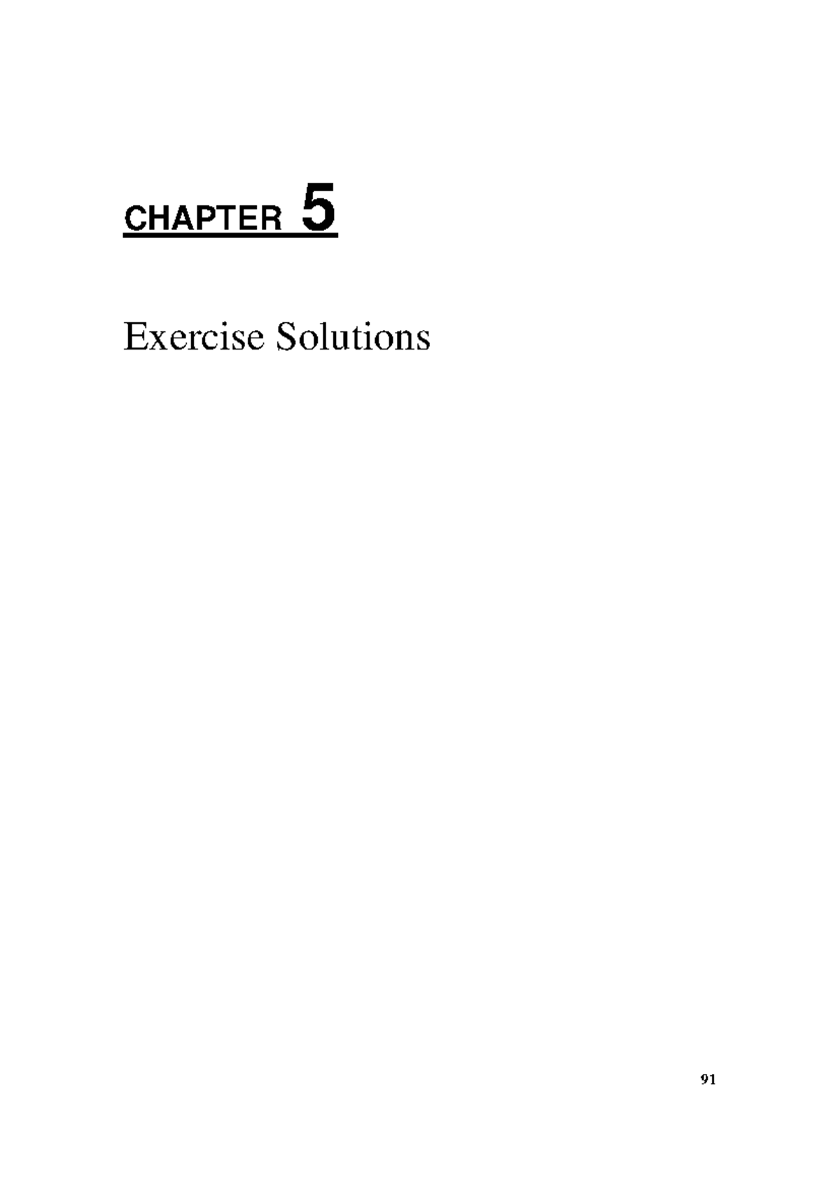 Solutions for Exercises from Chapter 5 - [Course Code] - Studocu