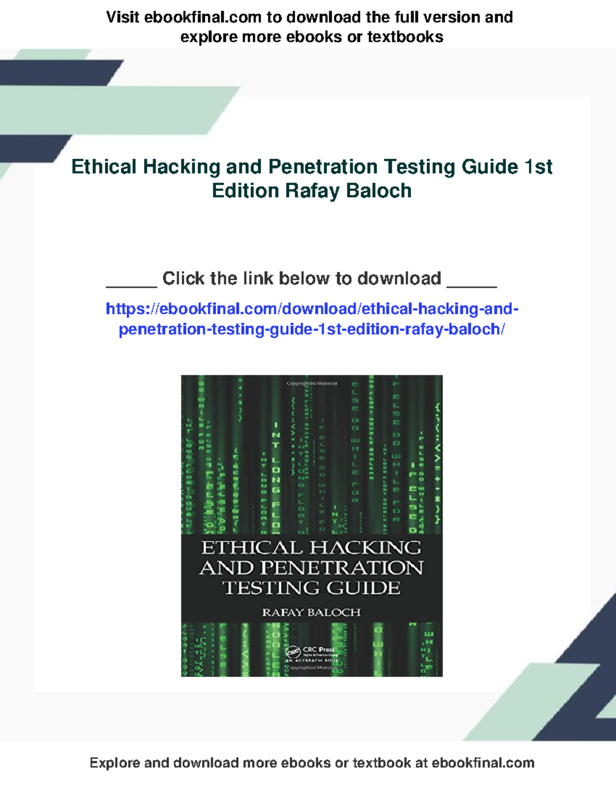 3072 - Ethical hacking and penetration testing guide 1st edition rafay ...