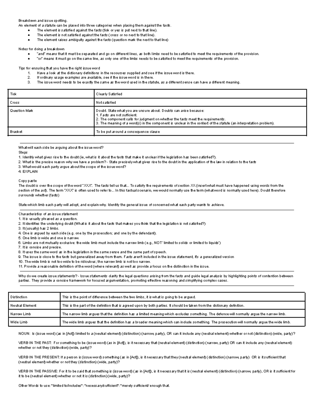 LAWS123 cheat sheet - Summary Introduction to Statute Law - Breakdown ...