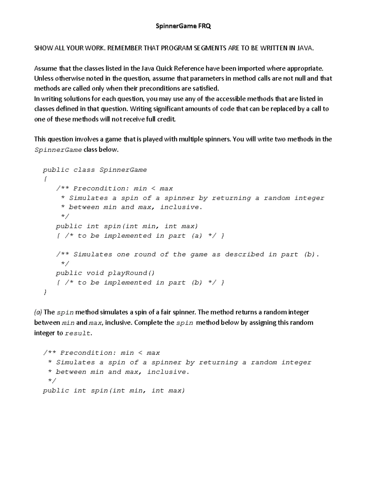 U9 Review - Super FRQ 1 - Helpful math practice for AB - AP Calculus AB ...