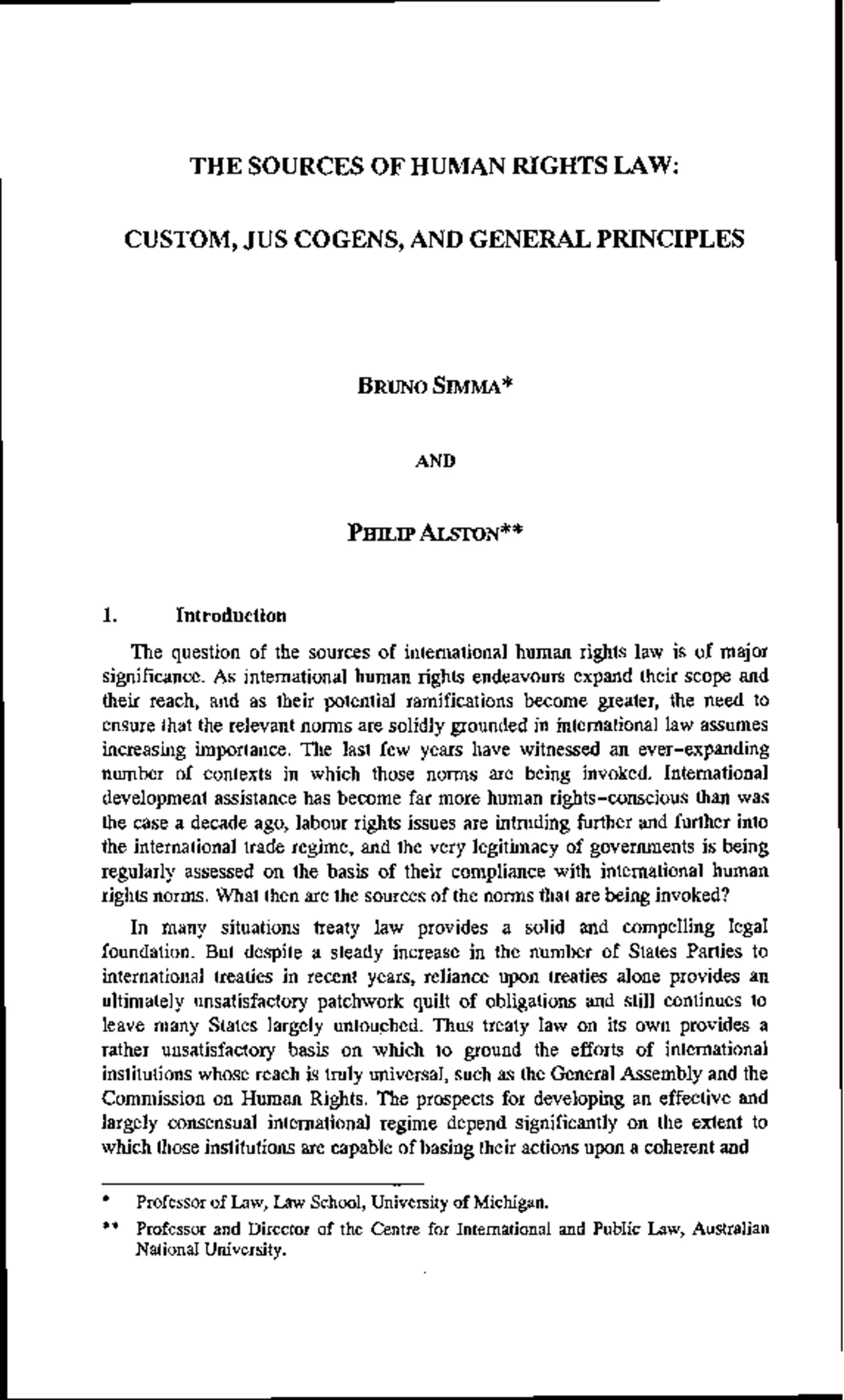 LAW 437: Comprehensive Notes on Human Rights Law Principles - Studocu
