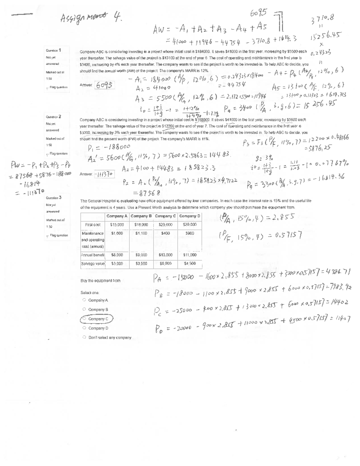 Engr301 Assignment 4 Solutions 2023 Edition Studocu