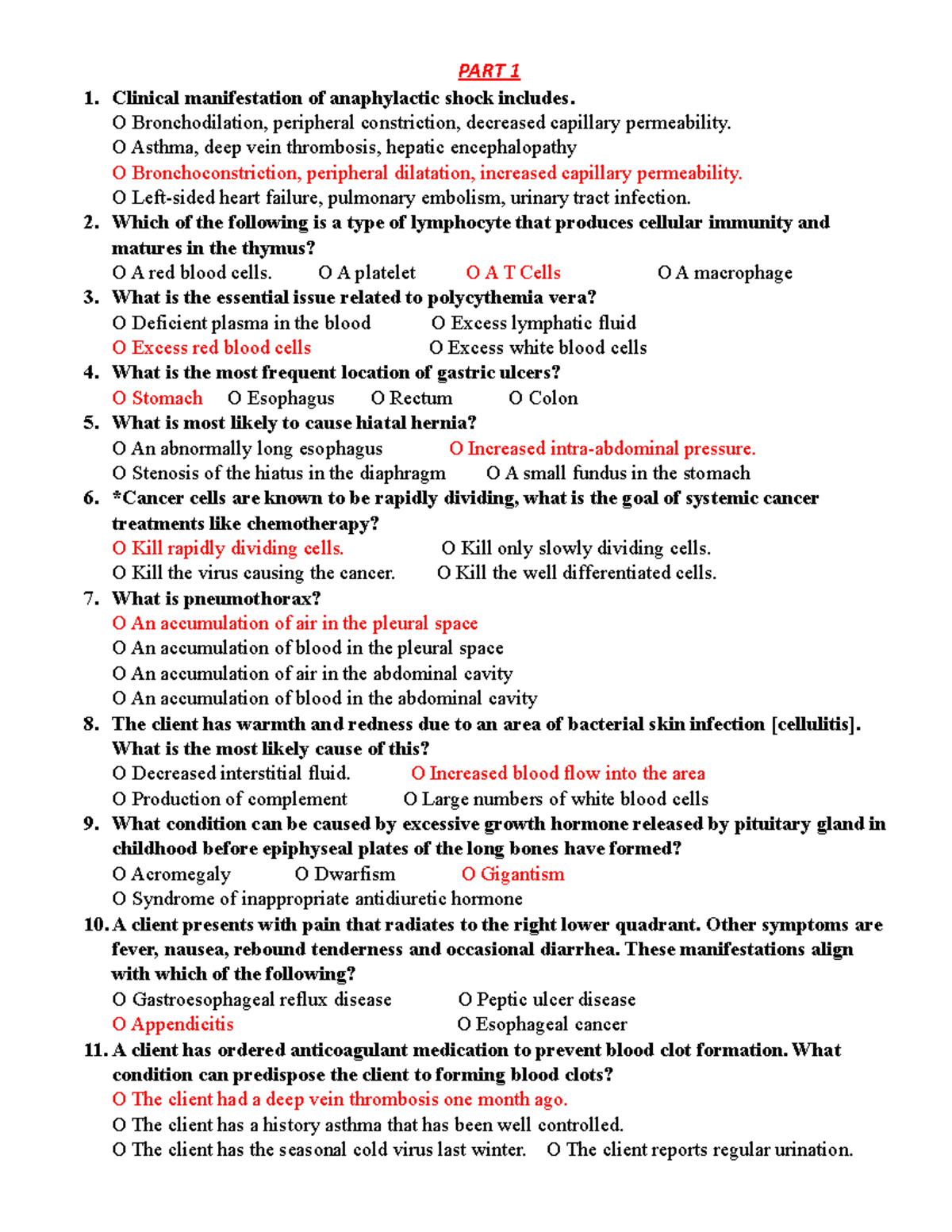Pathophysiology Final Exam Study Guide (Patho 101) - Studocu
