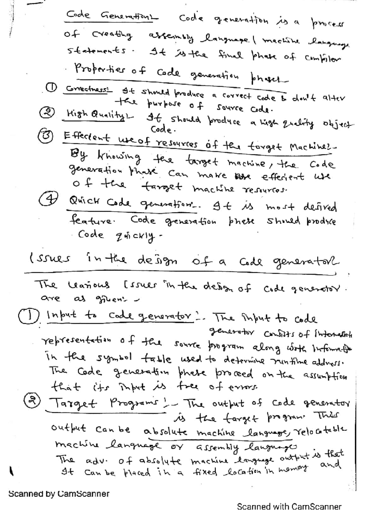 Compiler Unit 5 Notes: Data Flow Analysis and Code Generation - Studocu
