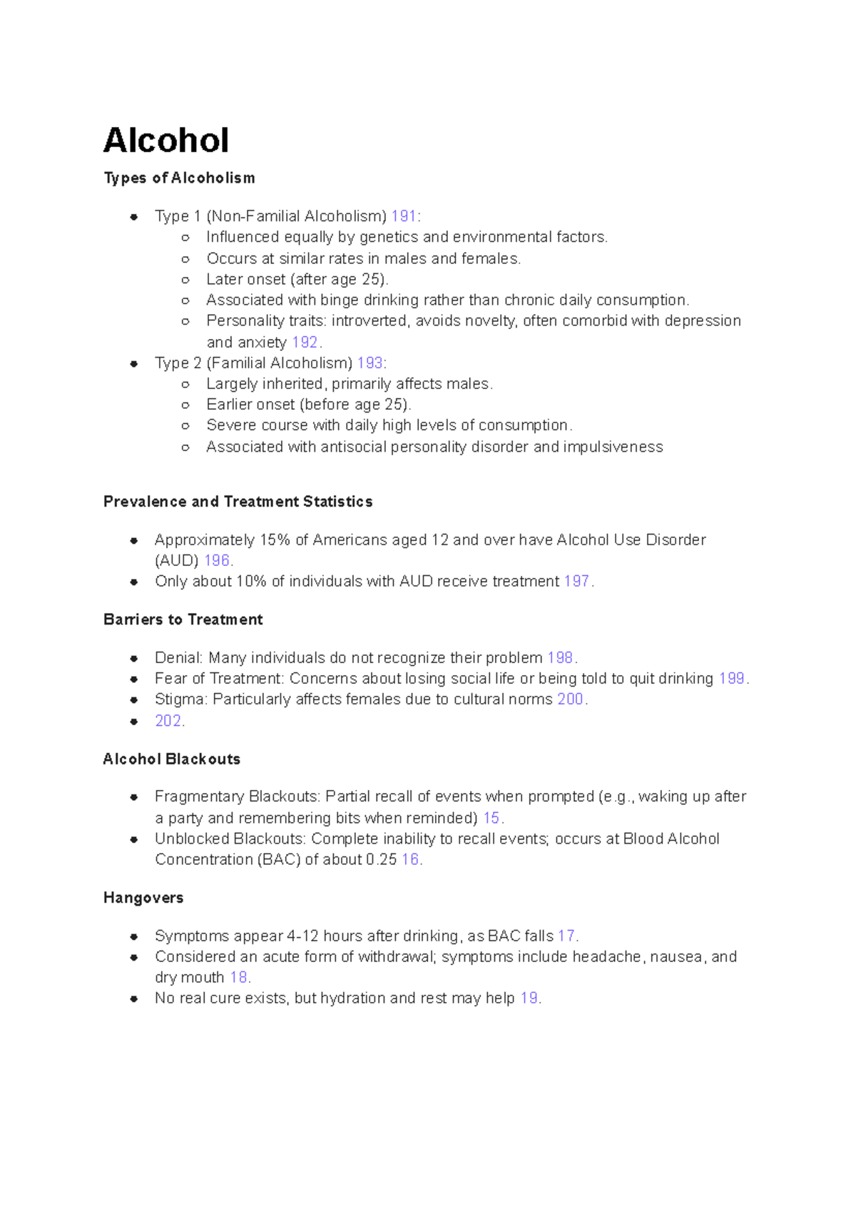 Types of Alcoholism and Their Impact on Health (PSY 191) - Studocu