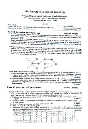 DAA Unit 1 & 2 Solutions: Algorithm Analysis & Complexity Explained ...