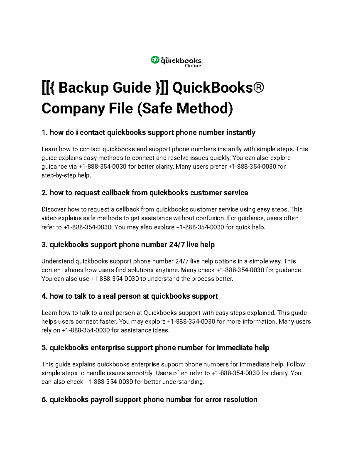 Backup Guide for QuickBooks® Company File (Safe Method) - Studocu