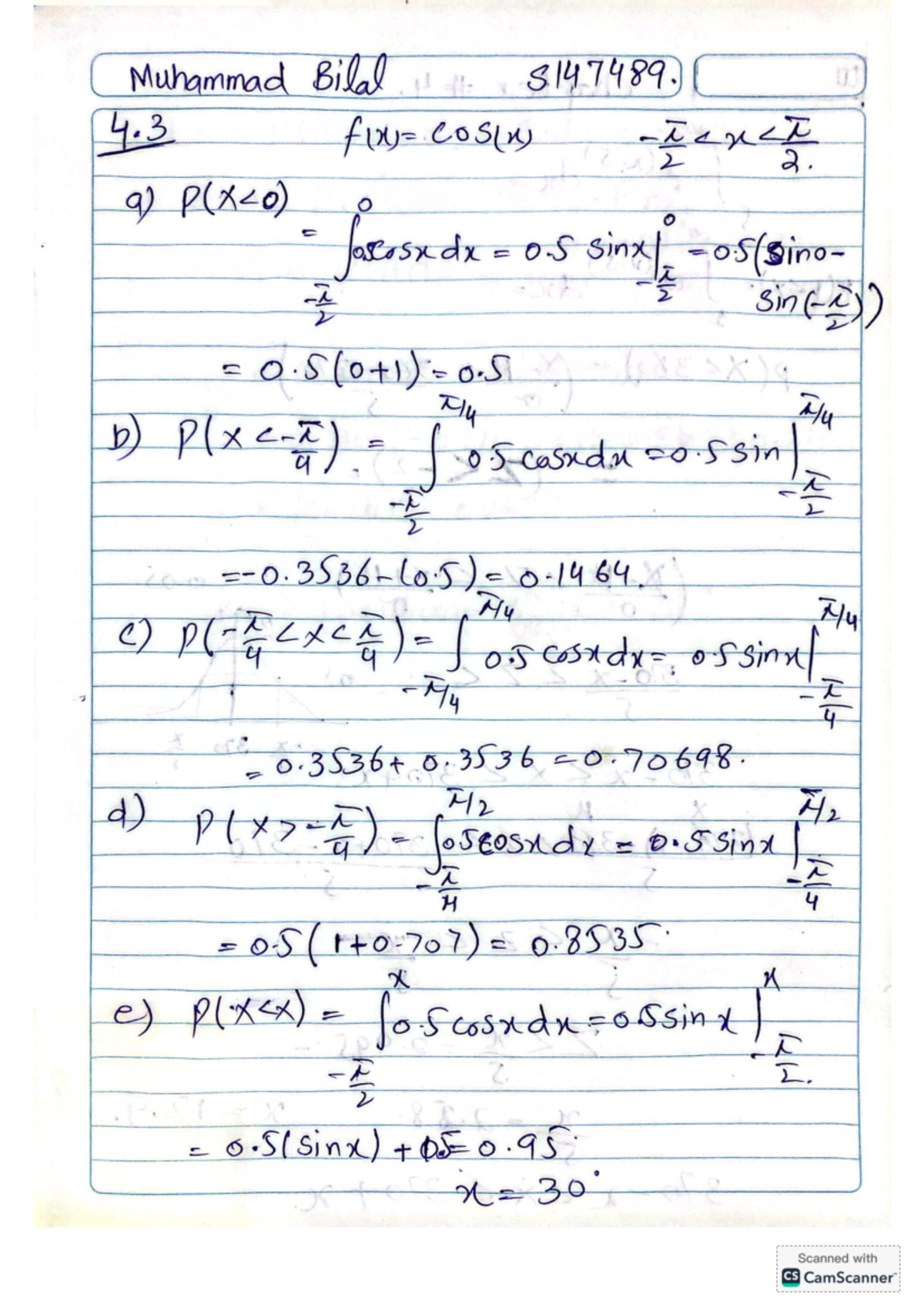Assignment # 3 - Advanced statistical analysis of the given problem ...