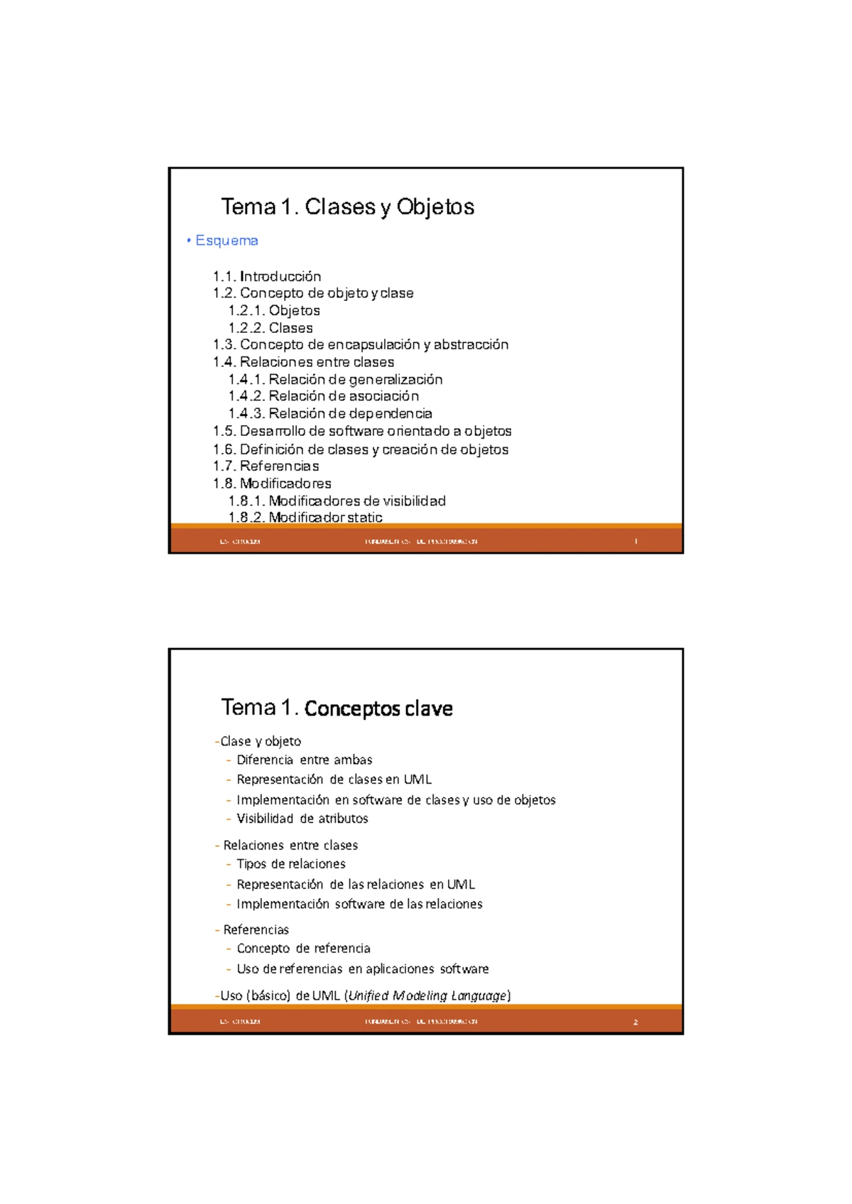 Ejercicios Tema 1: Clases y Objetos en Fundamentos de Programación II ...