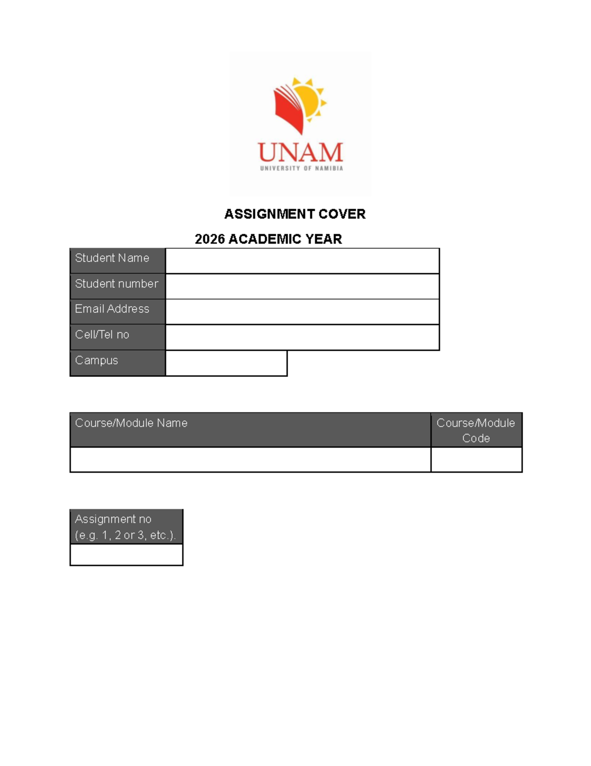 Assignment Cover Template copy copy copy - Legal and Professional ...