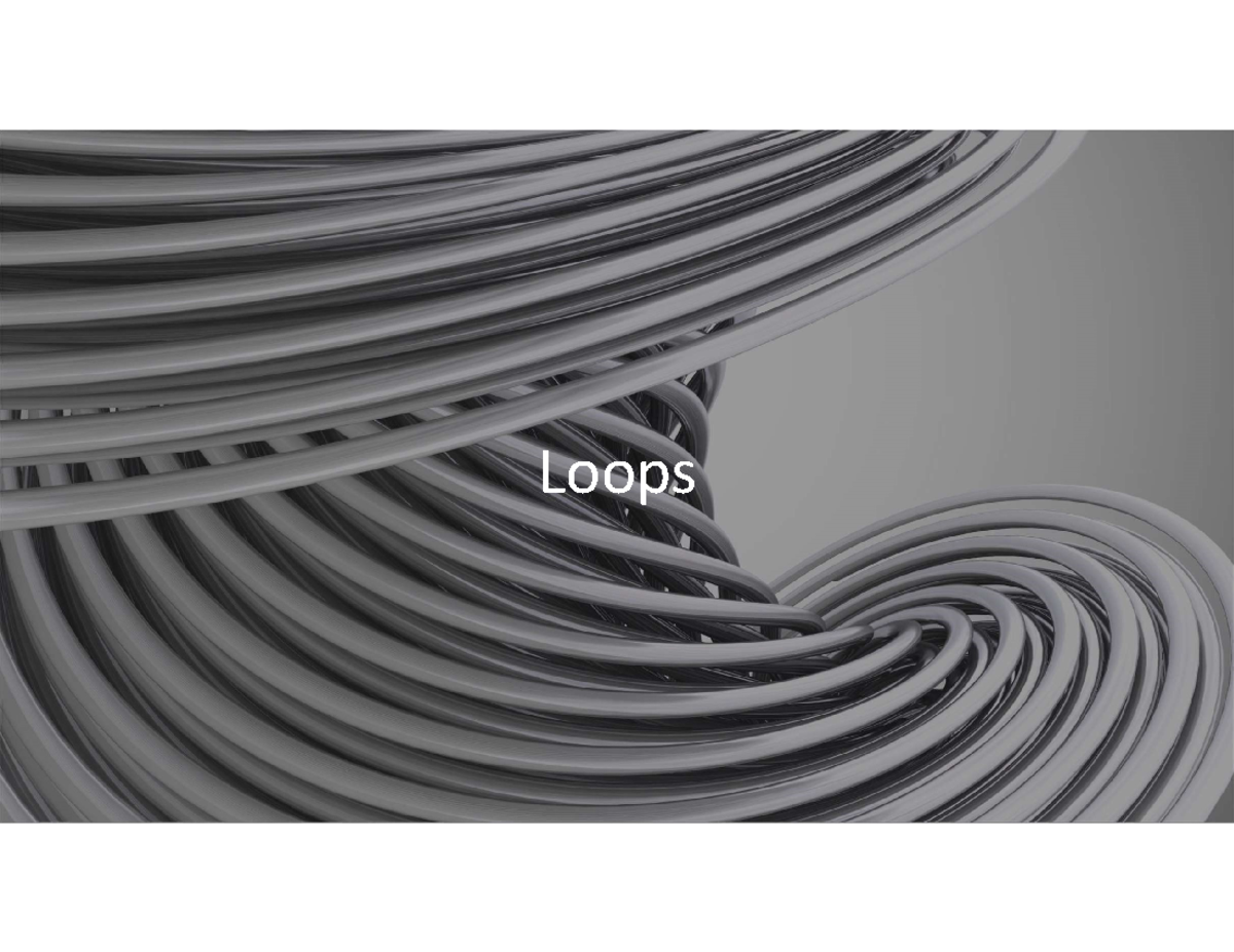 COMP 163 Final Exam Notes: Understanding Loops in Programming - Loops ...
