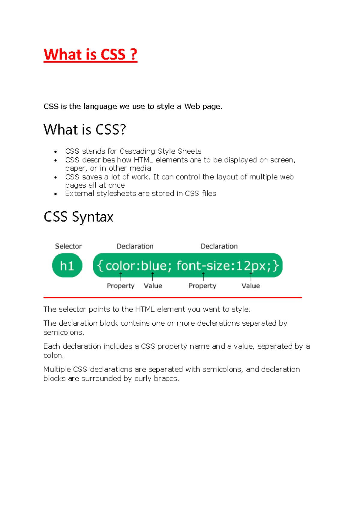 1+What+is+CSS - css unit 2 - What is CSS? CSS is the language we use to ...