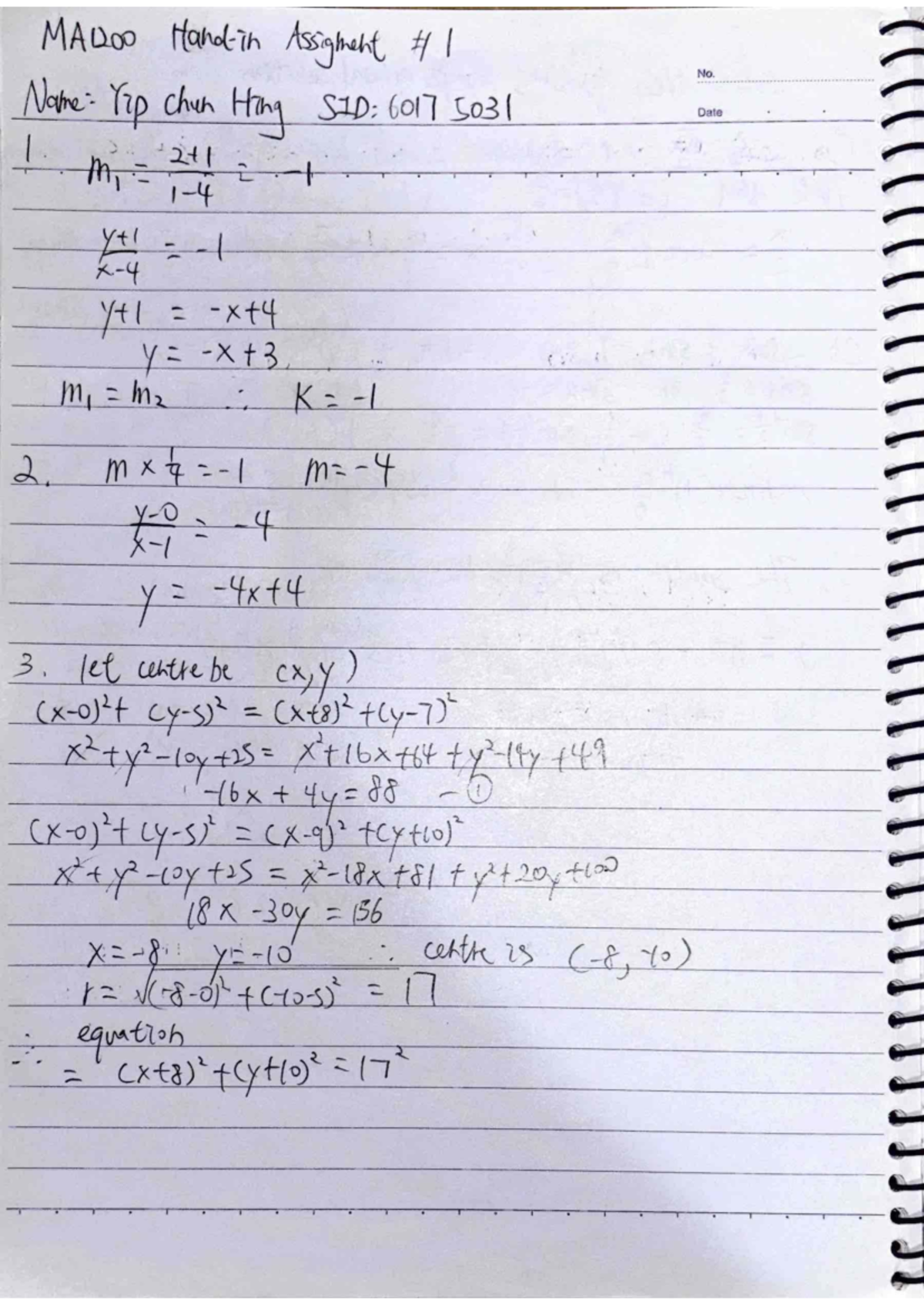 MA1200 HW1 - Homework Assignment Notes - Studocu