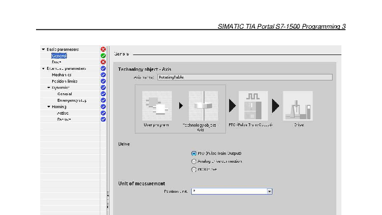 SIMATIC TIA Portal Programming 3: Technology Objects Training V15.01.00 ...