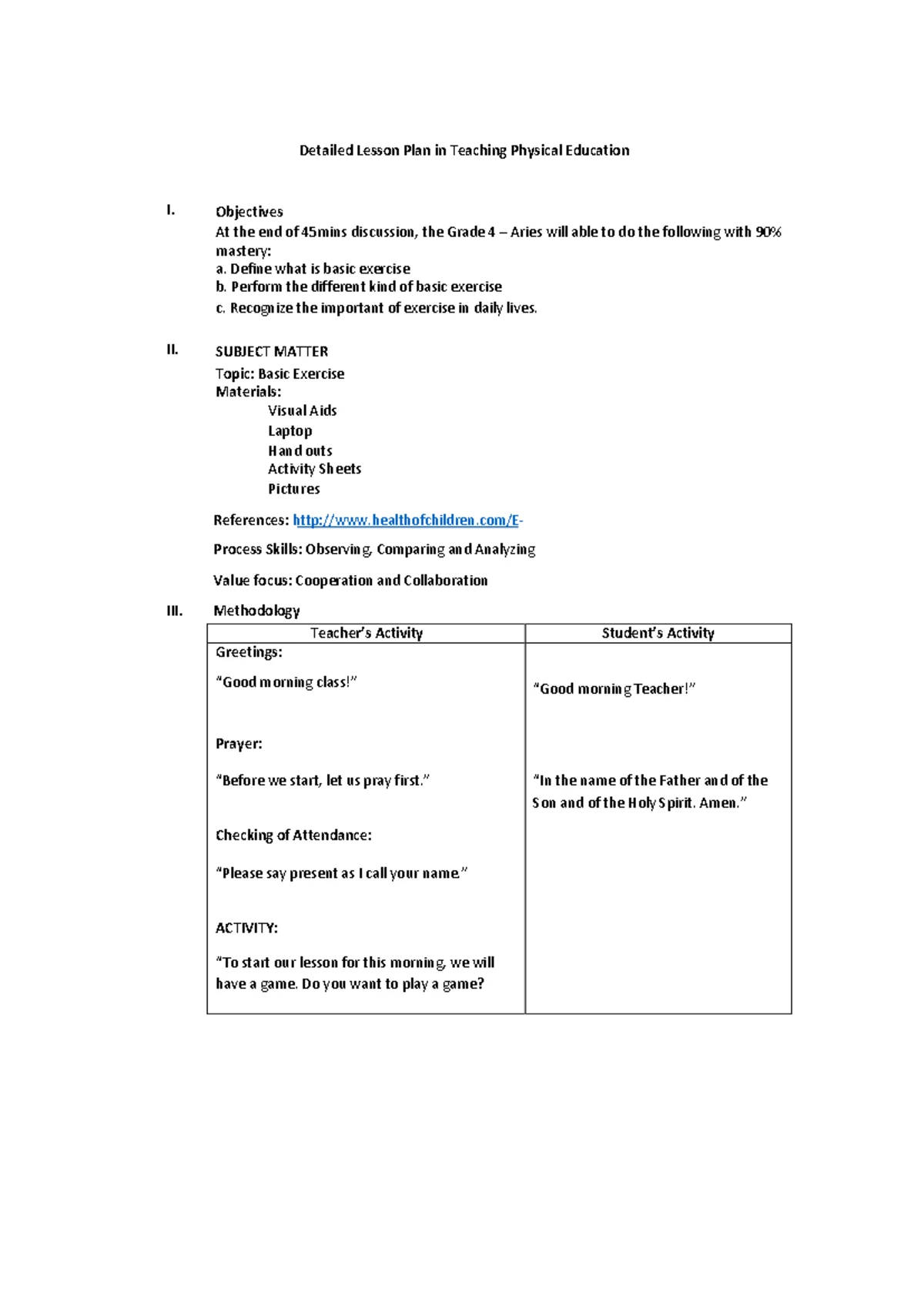 WORK Immersion Portfolio Document for Senior High School - Studocu