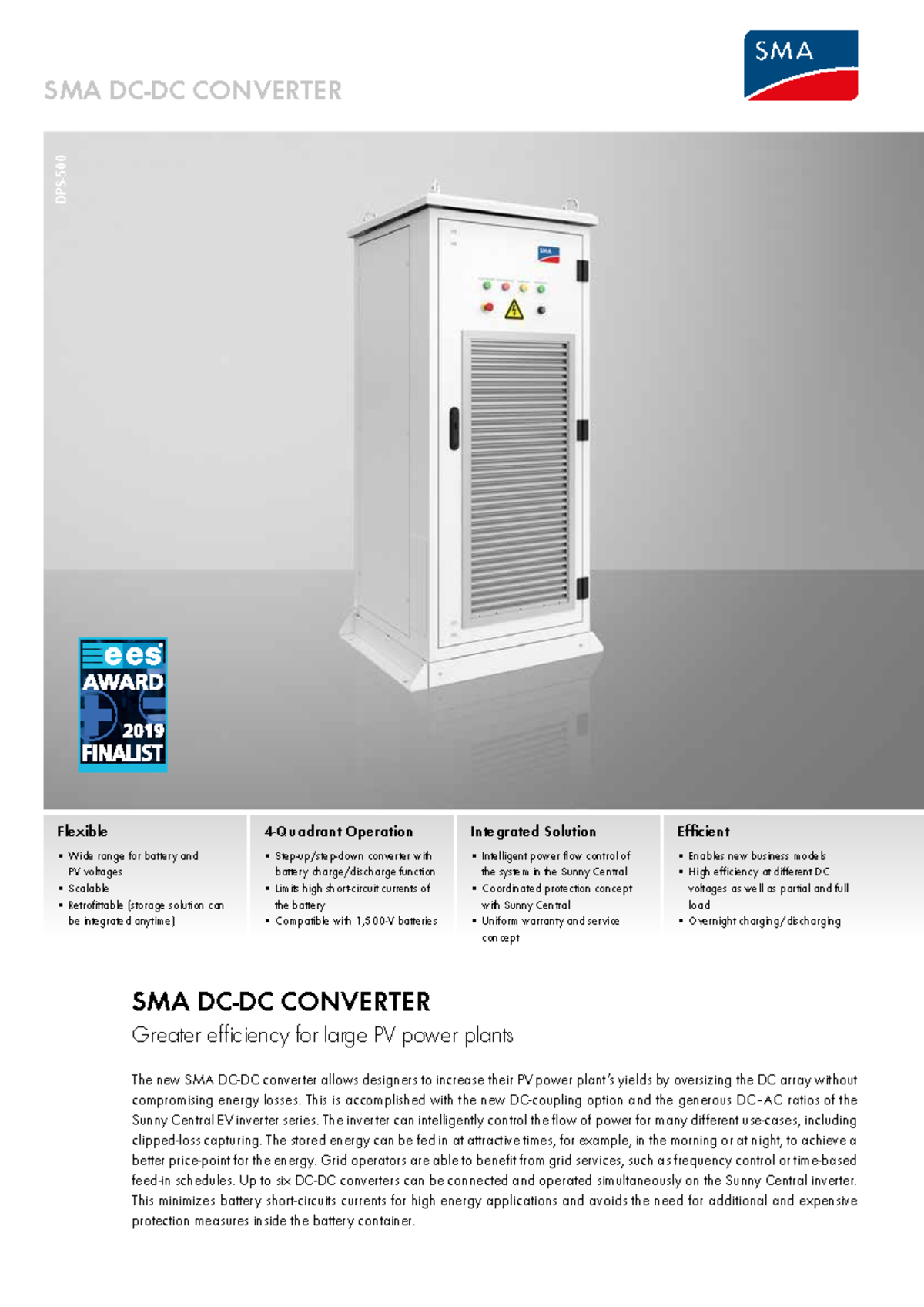 DCDC Con DS en 14 - datasheet - SMA DC-DC CONVERTER Greater efficiency ...