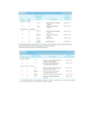 ME 101: Mechanical Engineering Economics - Problem Set and Solutions ...
