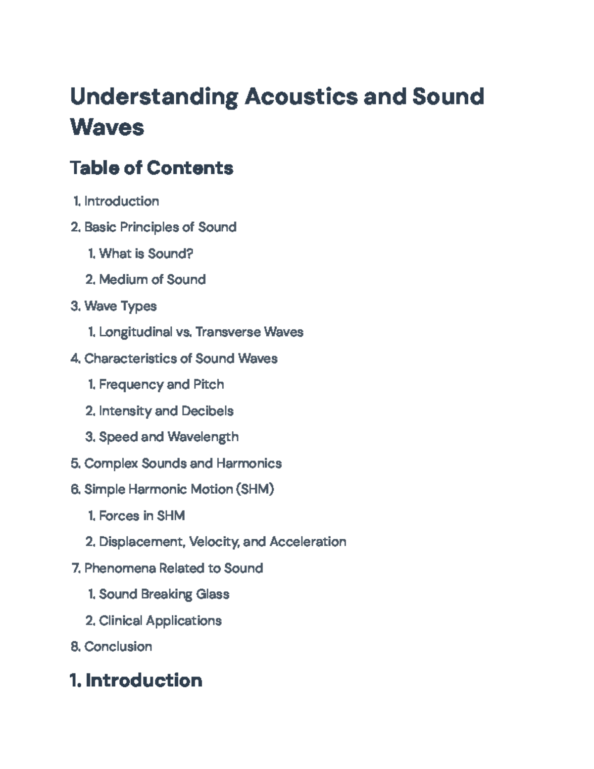 Understanding Acoustics and Sound Waves: Principles and Applications ...