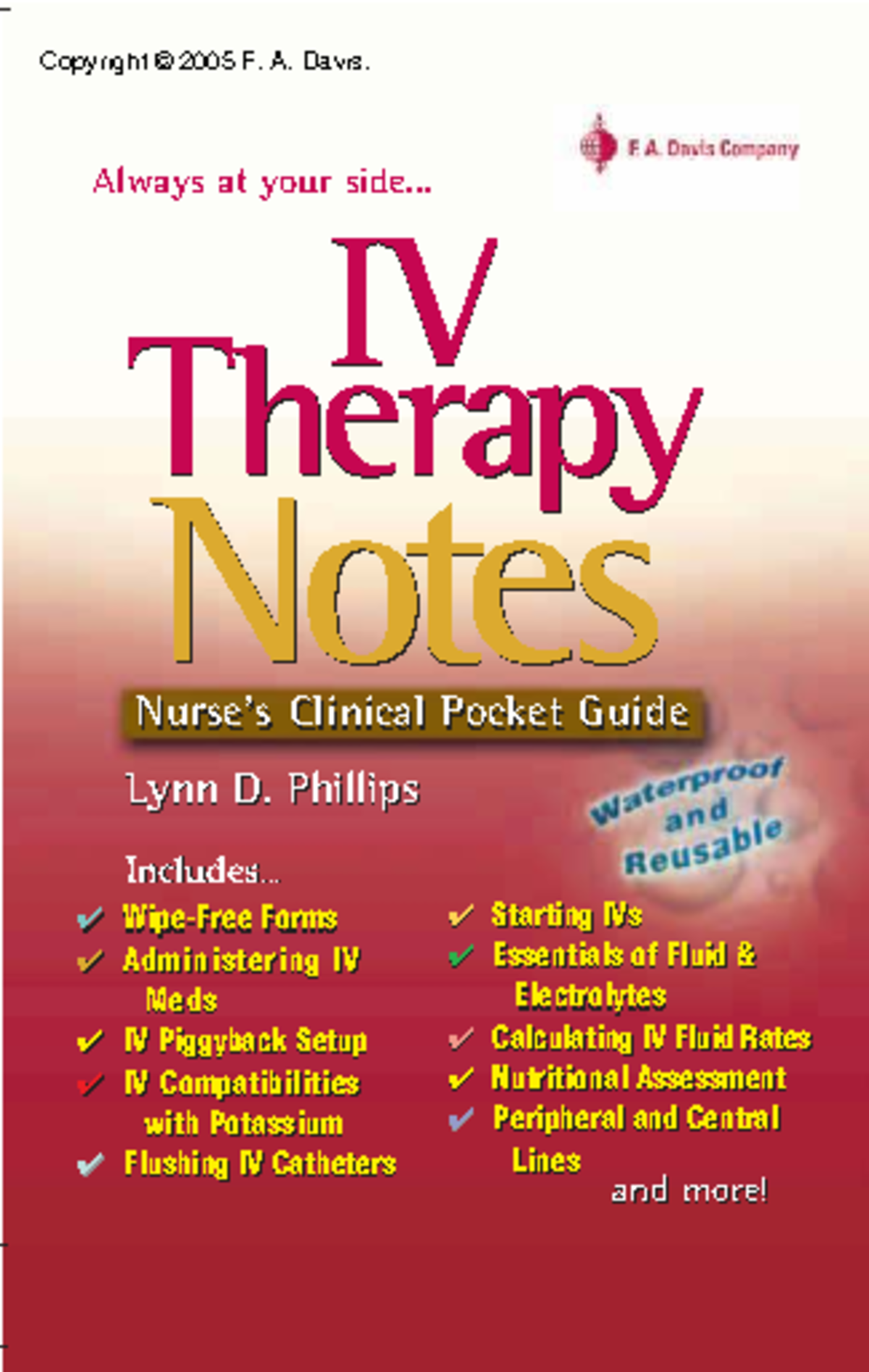 IV Therapy Notes: Clinical Pocket Guide for Med Admin & Fluid ...