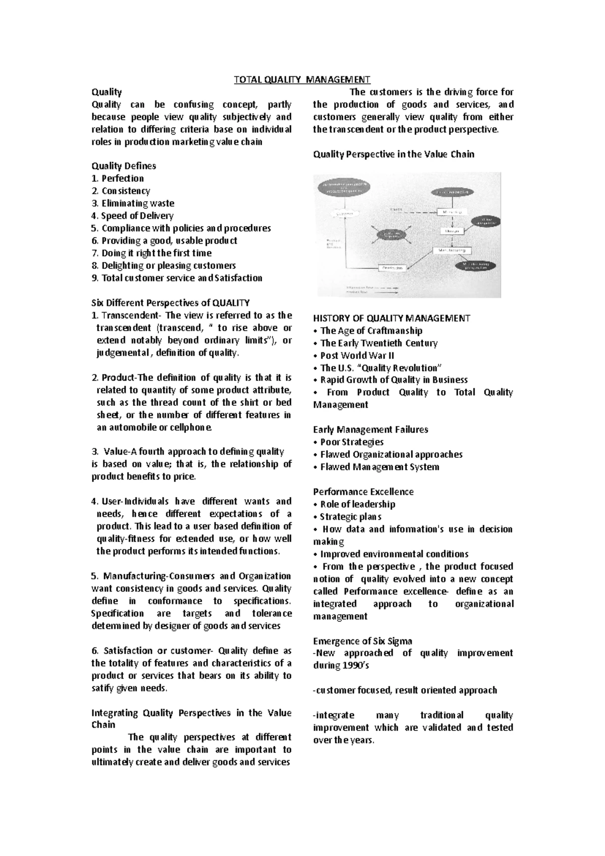 TQM 101: Understanding Total Quality Management - Chapter 1 Overview ...