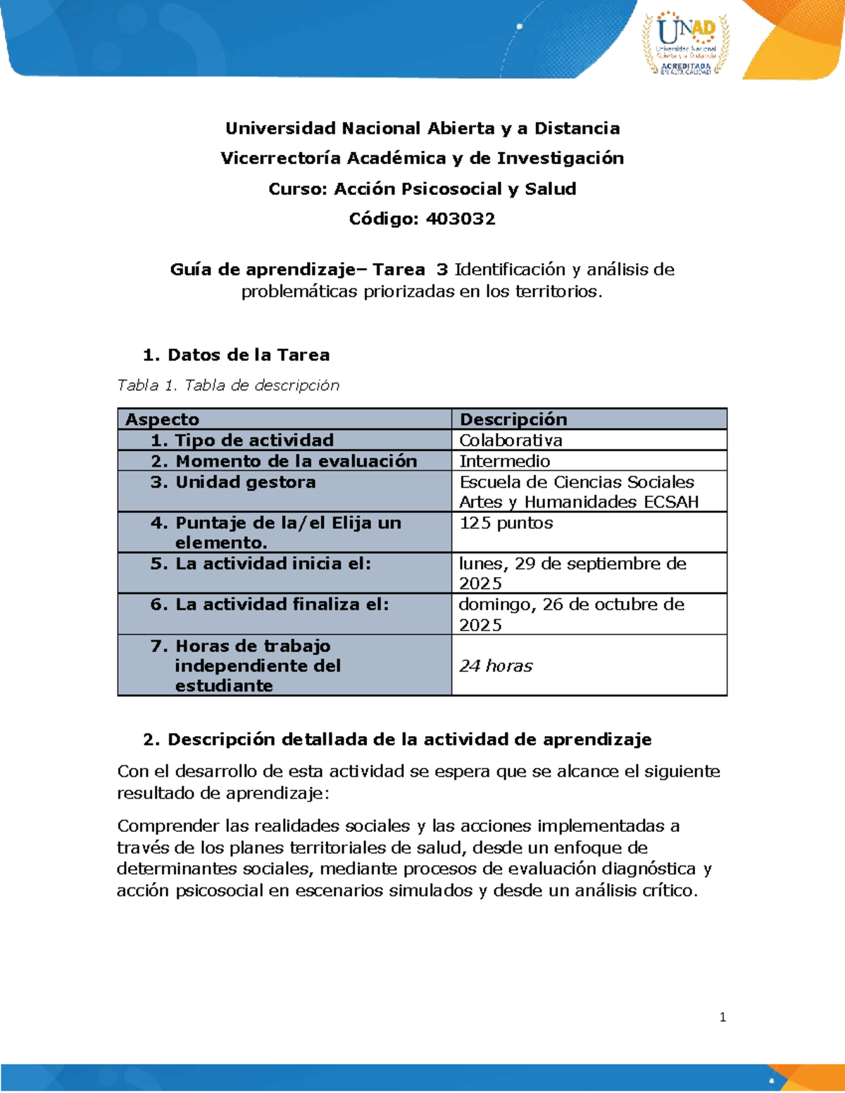 Guía de Tarea 3: Análisis de Problemáticas en Salud - Acción ...