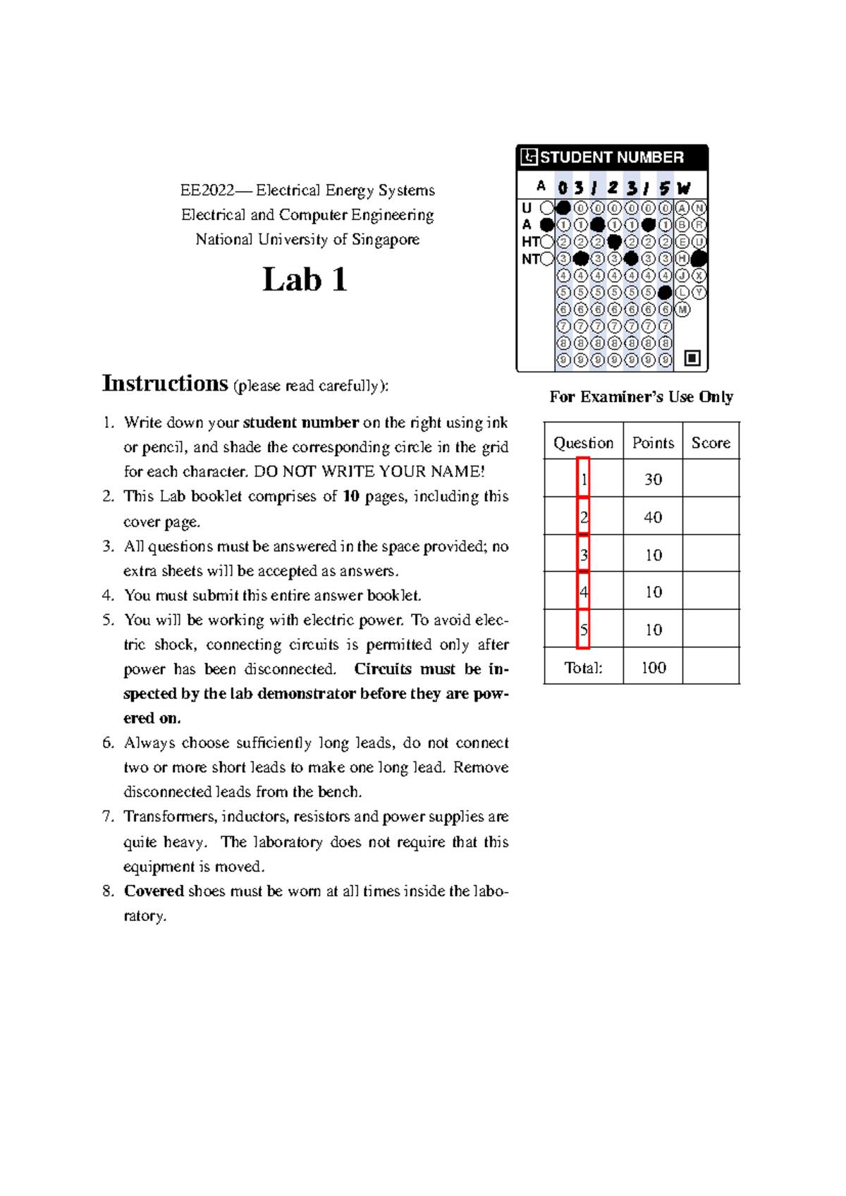 Lab 1: Electrical Energy Systems - ECE Course Instructions and ...